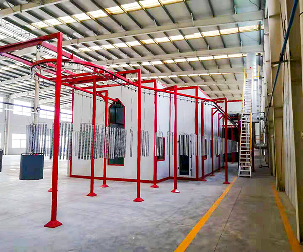 Fully automatic powder sprayin