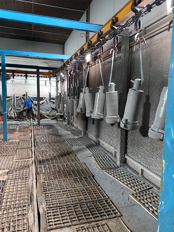 Oil cylinder painting line1