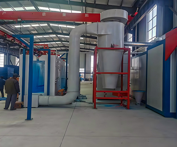 Large Cyclone Powder Booth and Reciprocating Machine Automatic Powder Spray Line(pic1) 070901.jpg