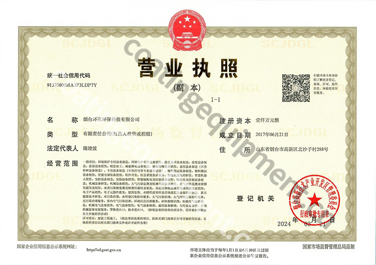 Spray equipment business license