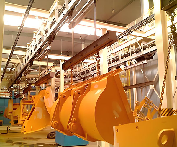 Design scheme of powder coating line in 